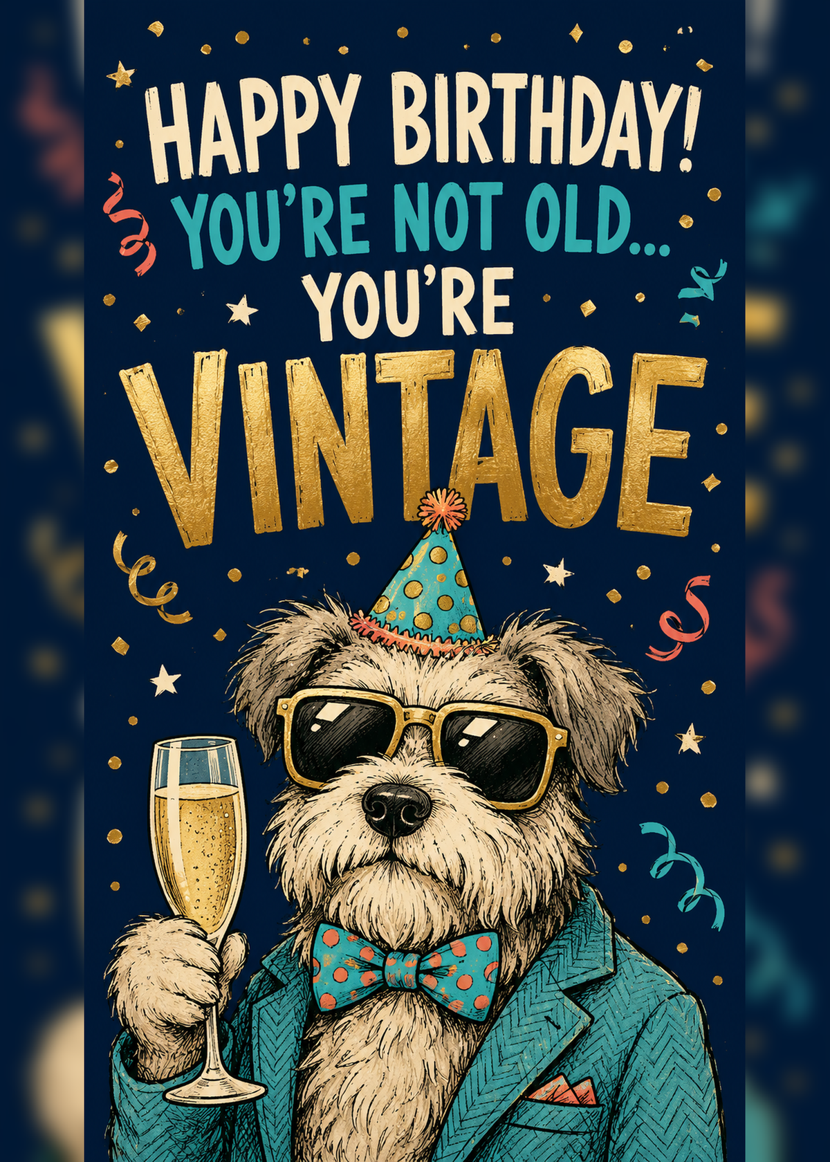 BIRTHDAY OLD DOG