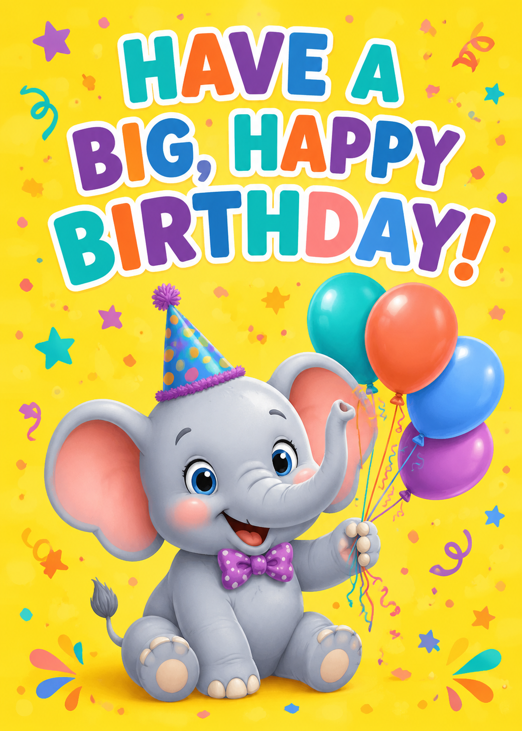 BIRTHDAY ELEPHANT