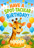 BIRTHDAY GIRAFFE