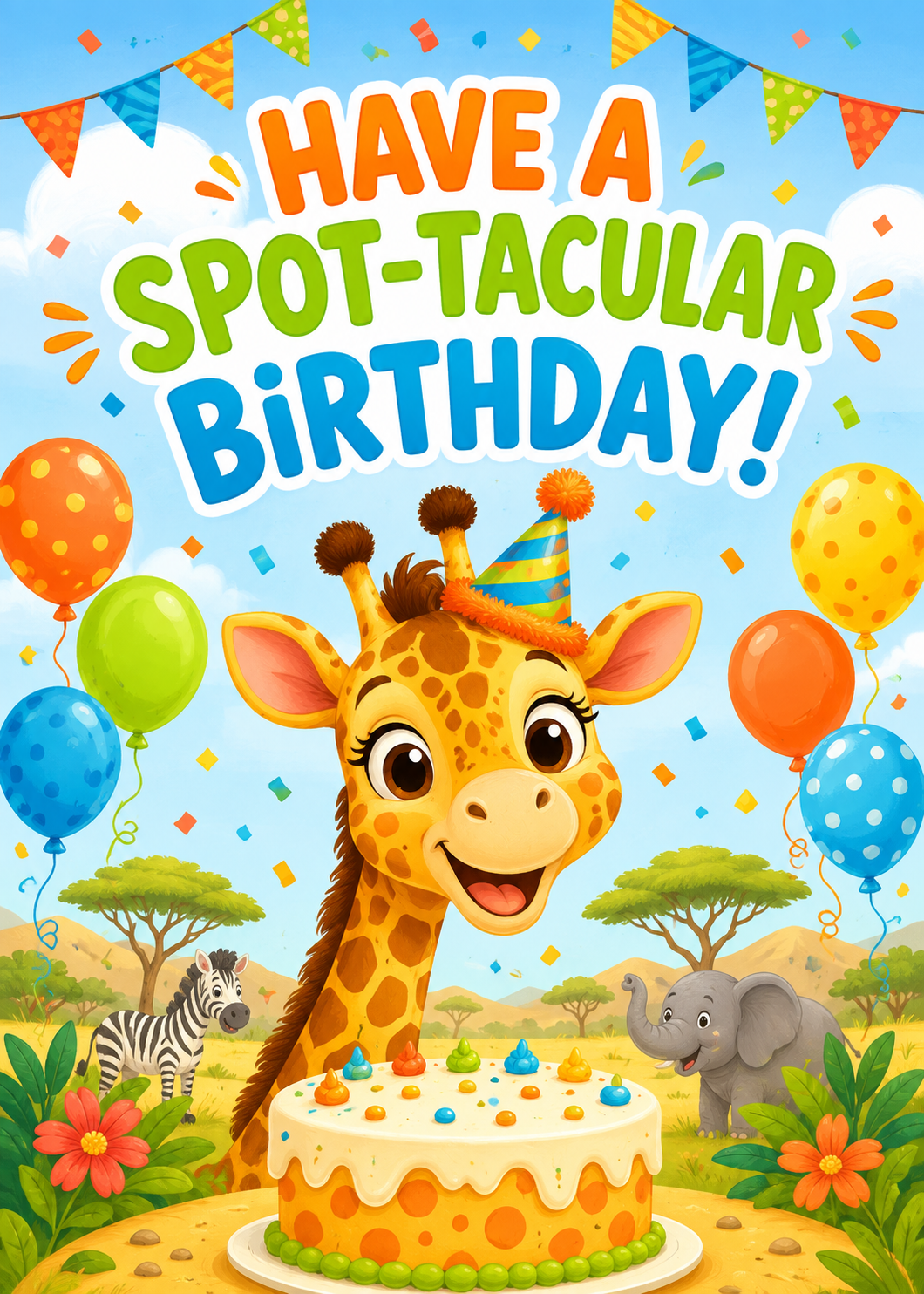 BIRTHDAY GIRAFFE