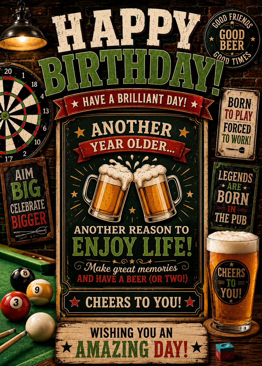 BIRTHDAY ENJOY LIFE
