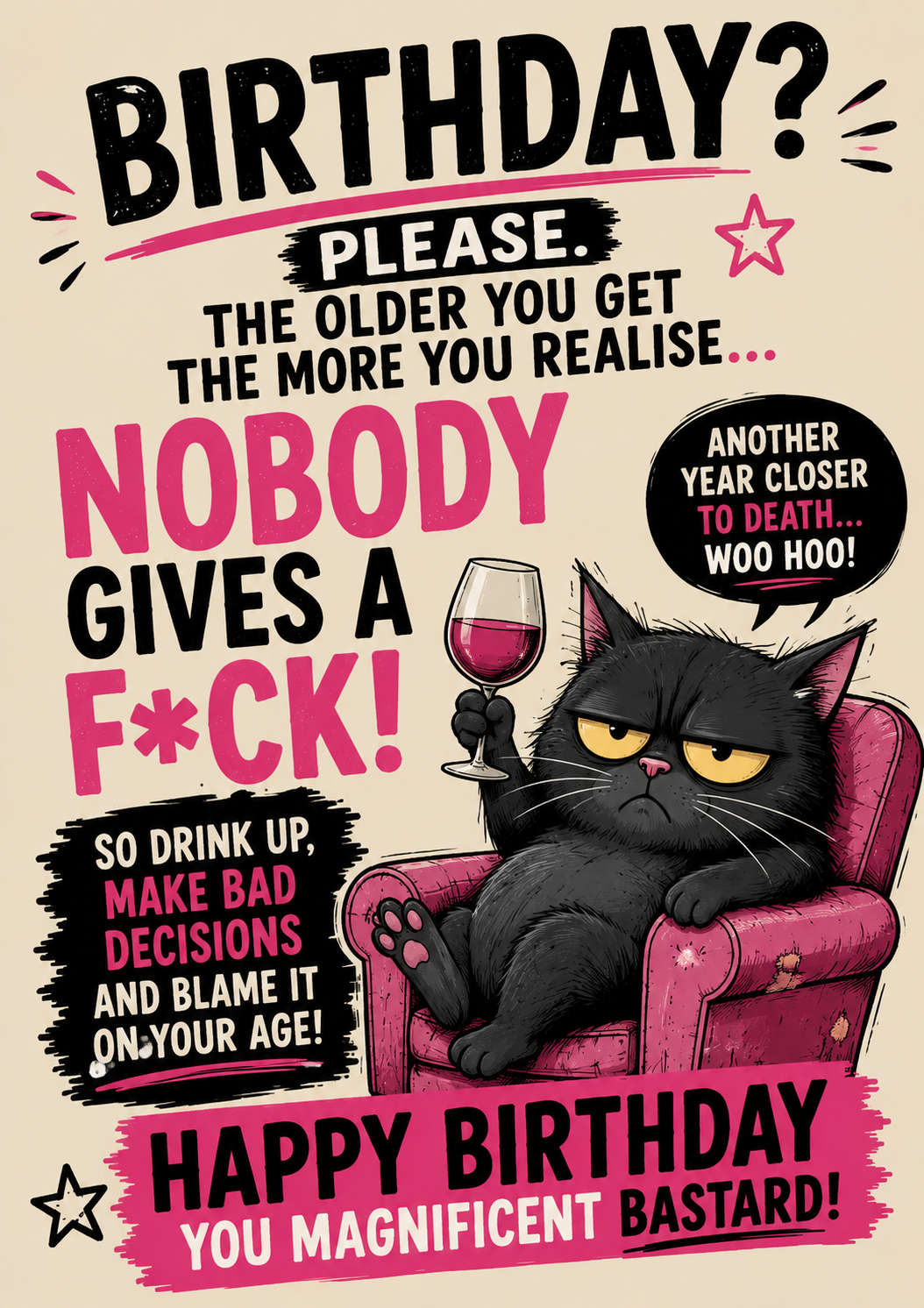 BIRTHDAY BLACK CAT