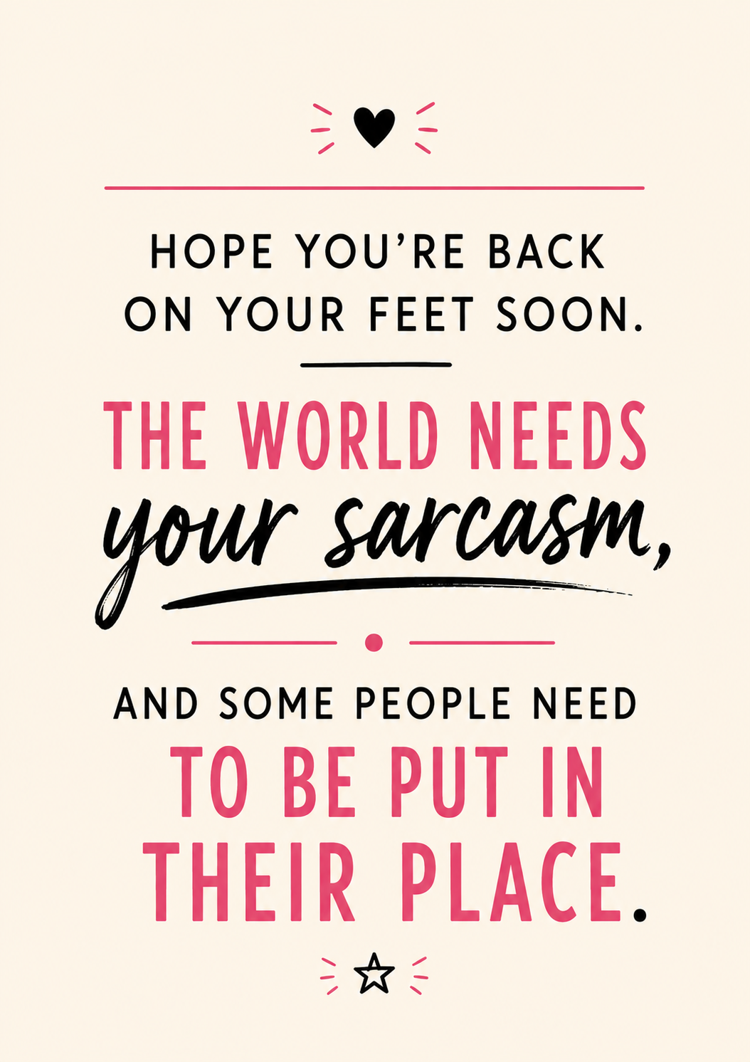 GET WELL SOON