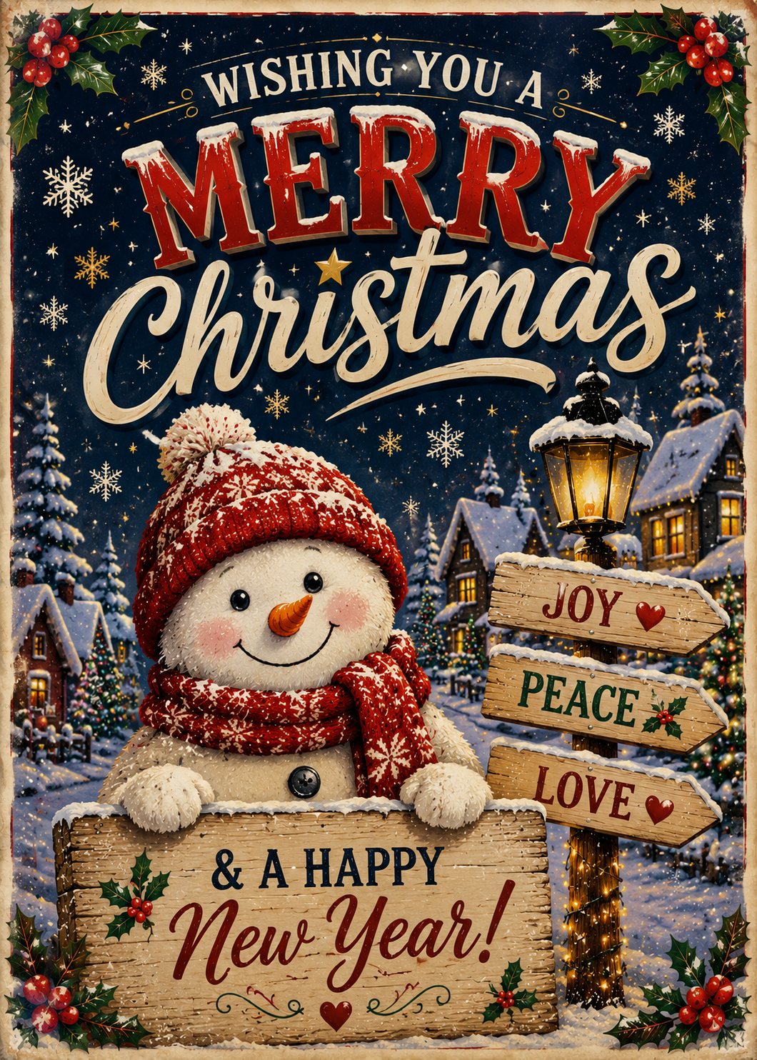 A festive Christmas card perfect for sending