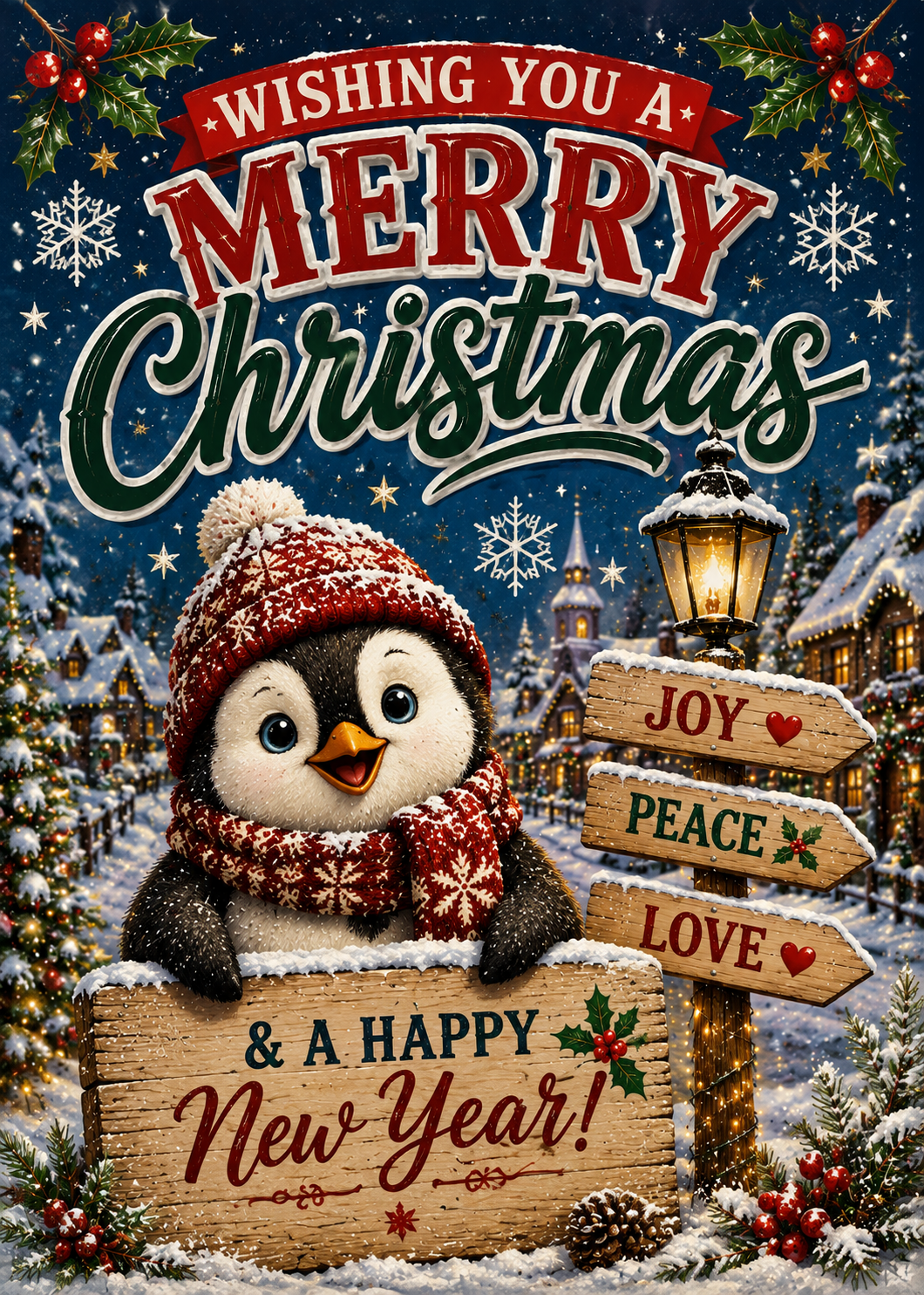 A festive Christmas card