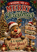 A festive Christmas new year card