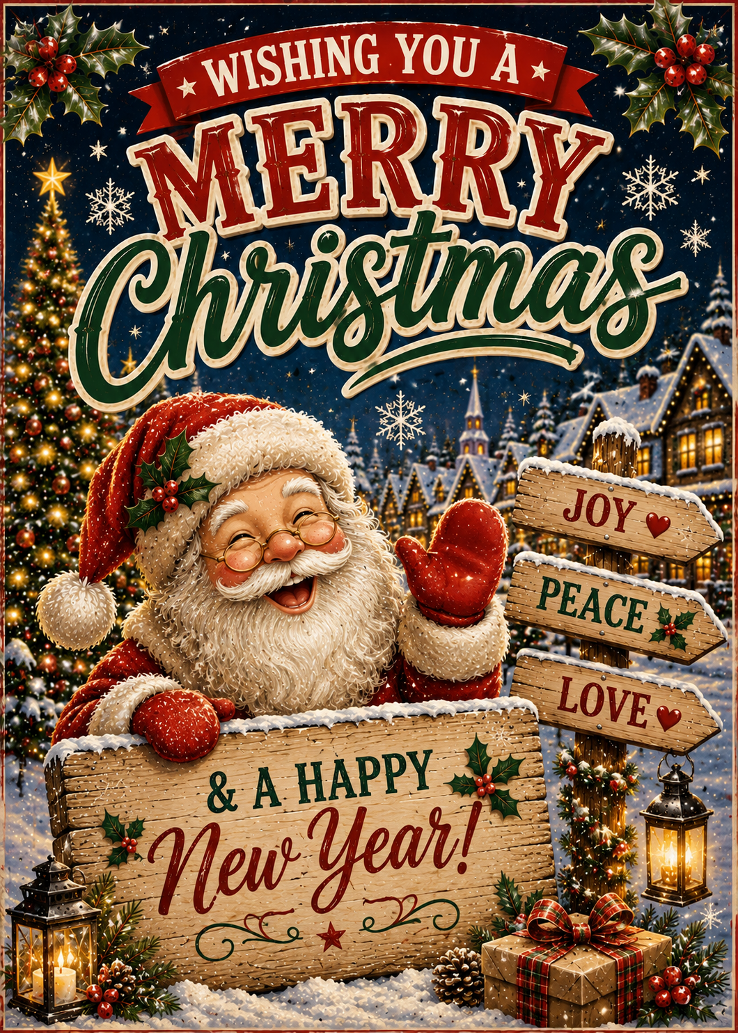 A festive Christmas new year