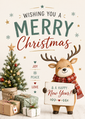 A festive merry Christmas new year