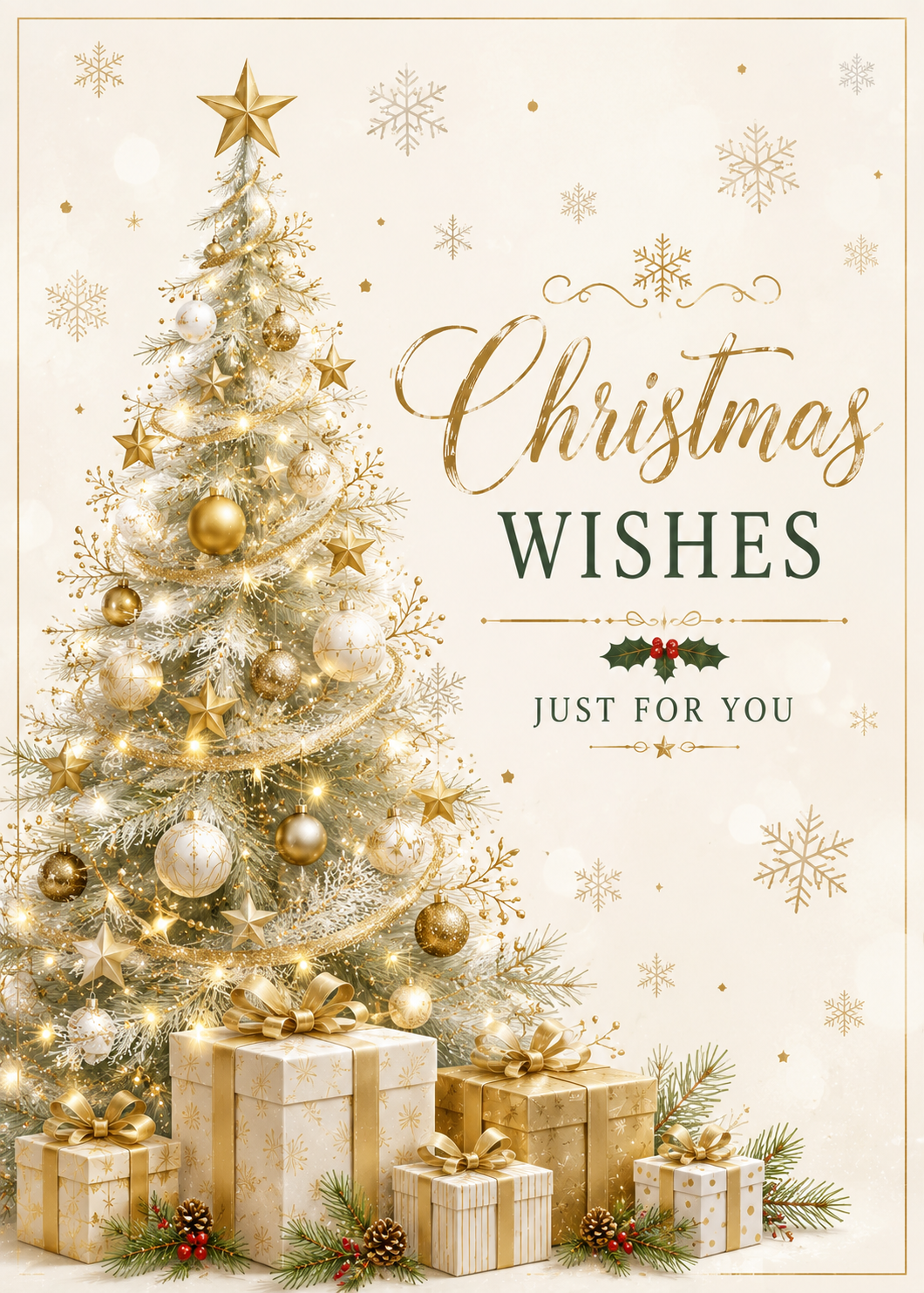 A festive merry Christmas and new year x
