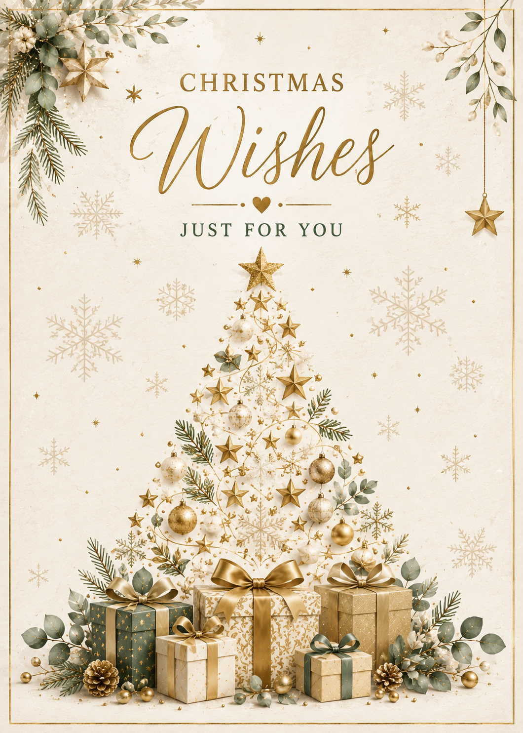 Christmas Wishes Just for You Card