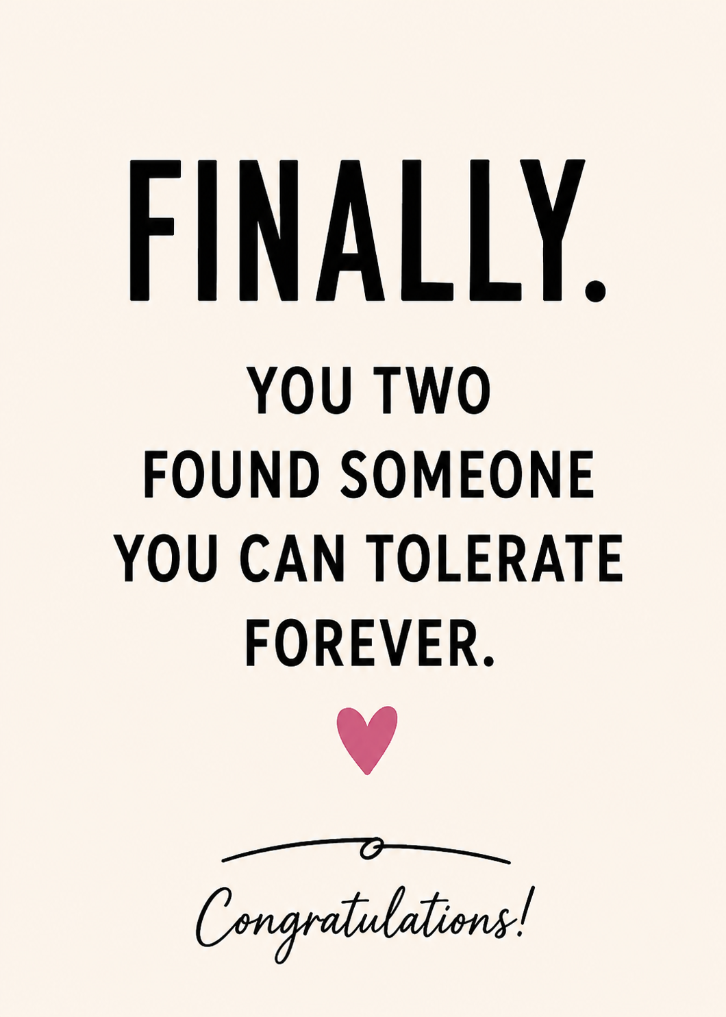 Engagement Wishes Just for You Card