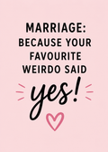 Wedding Wishes Just for You Card