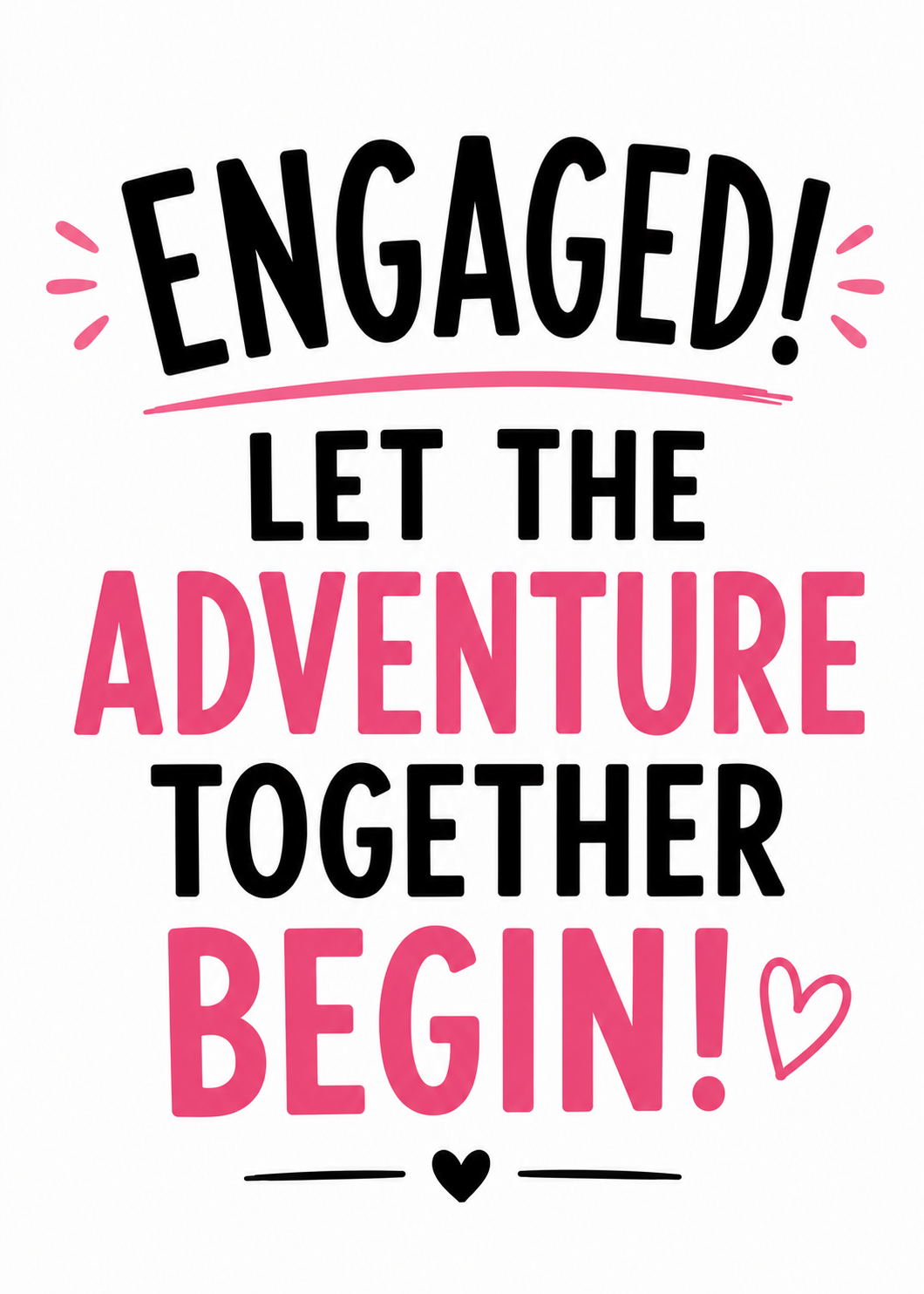 Engagement Just for You Card