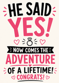 Engagement Just for You Card