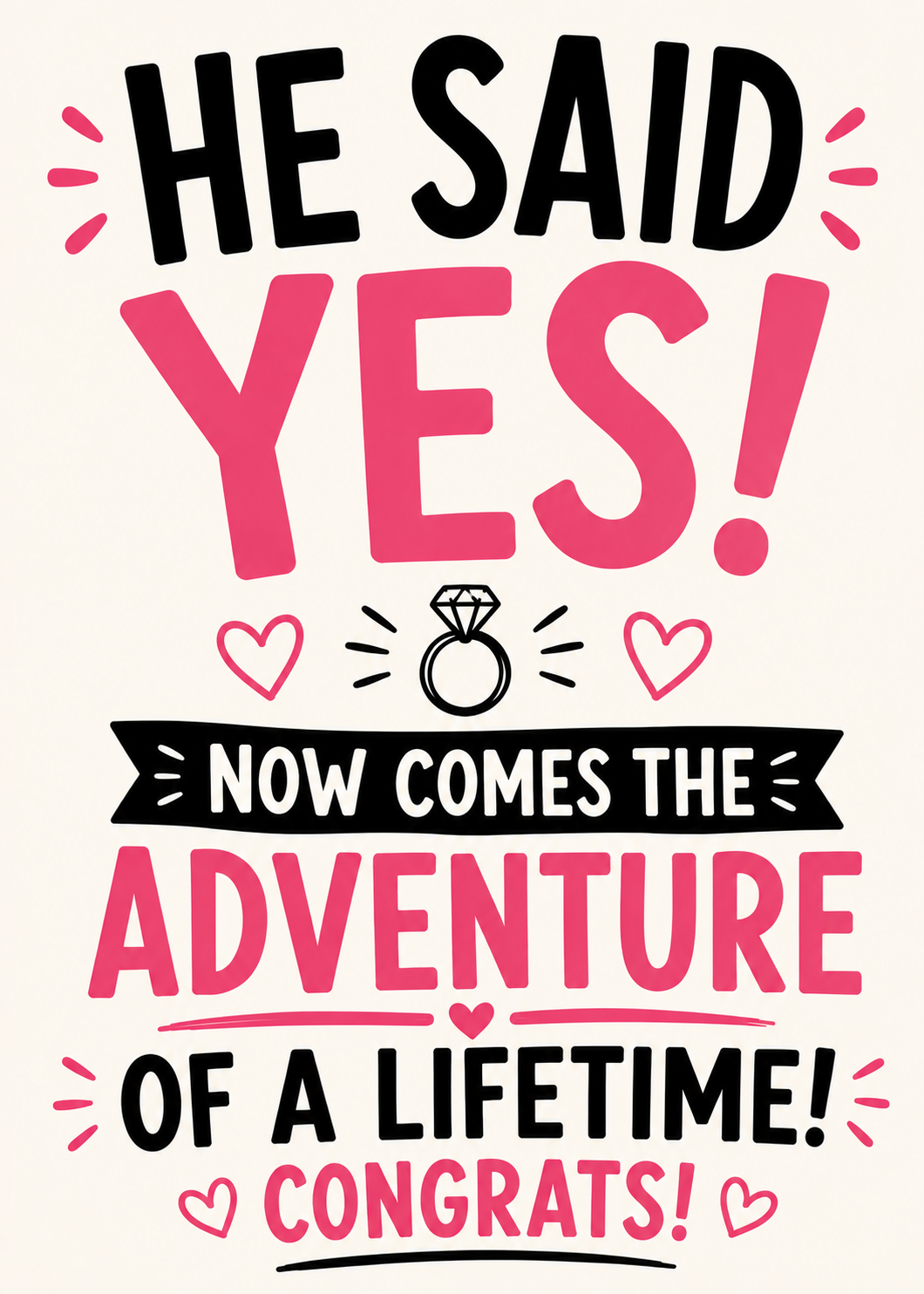 Engagement Just for You Card
