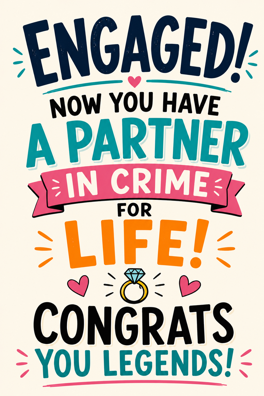 Engagement Just for You Card