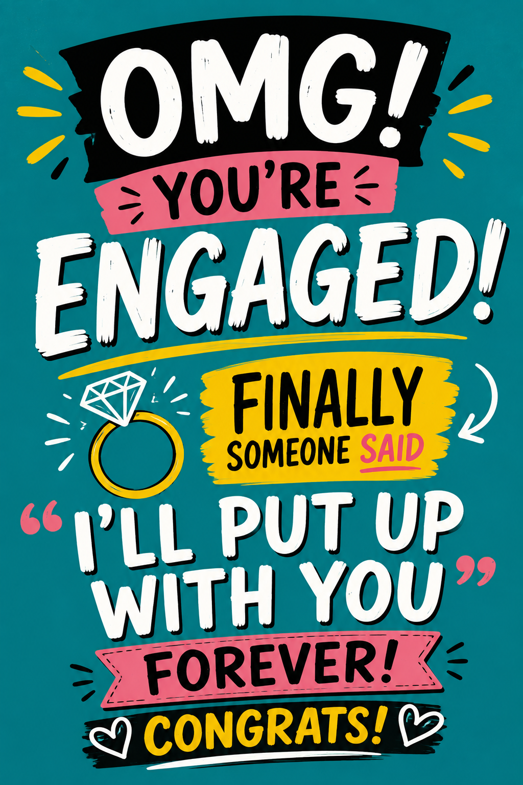 Engagement cadr for you
