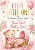 BABY GIRL CARD
