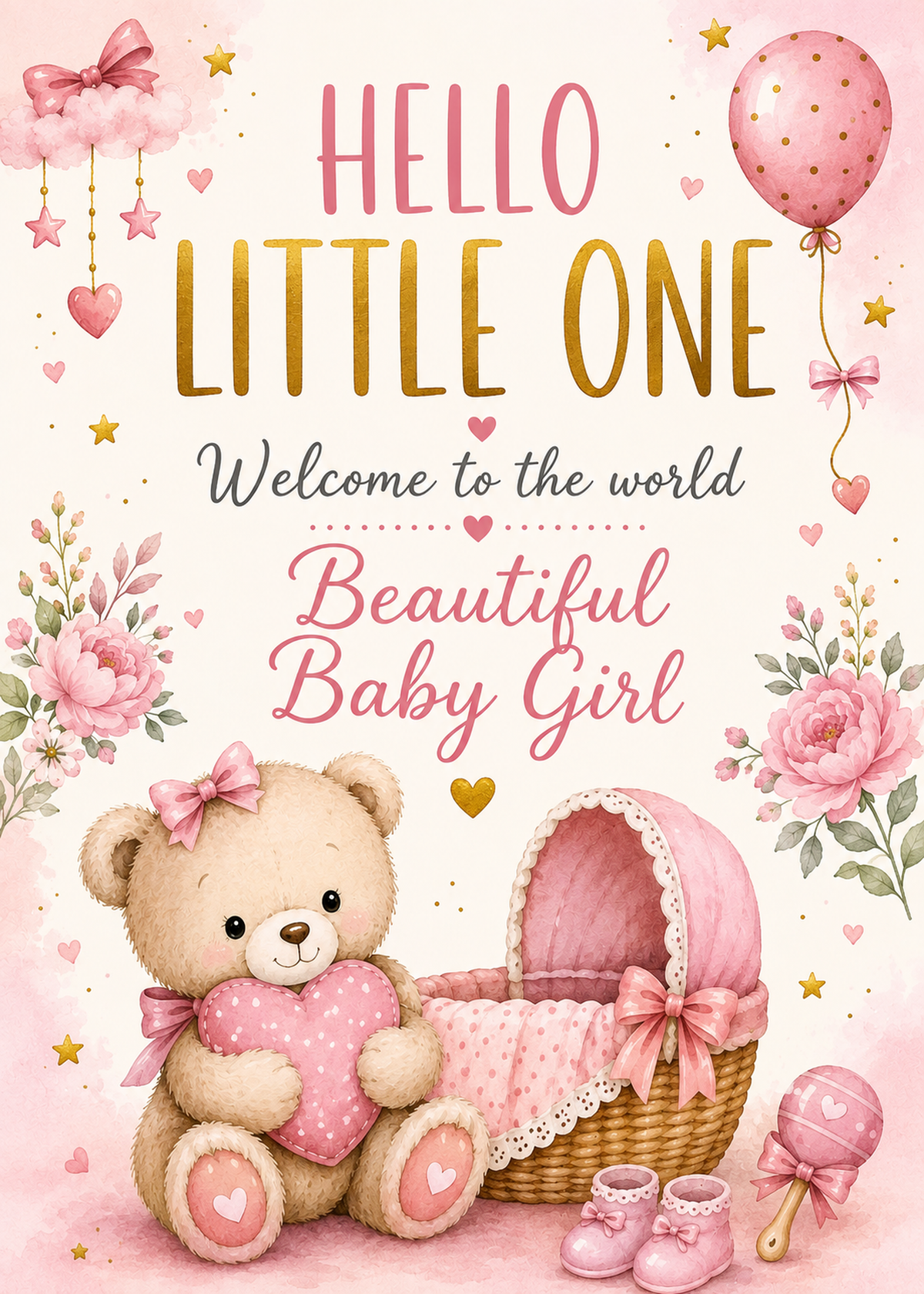 BABY GIRL CARD