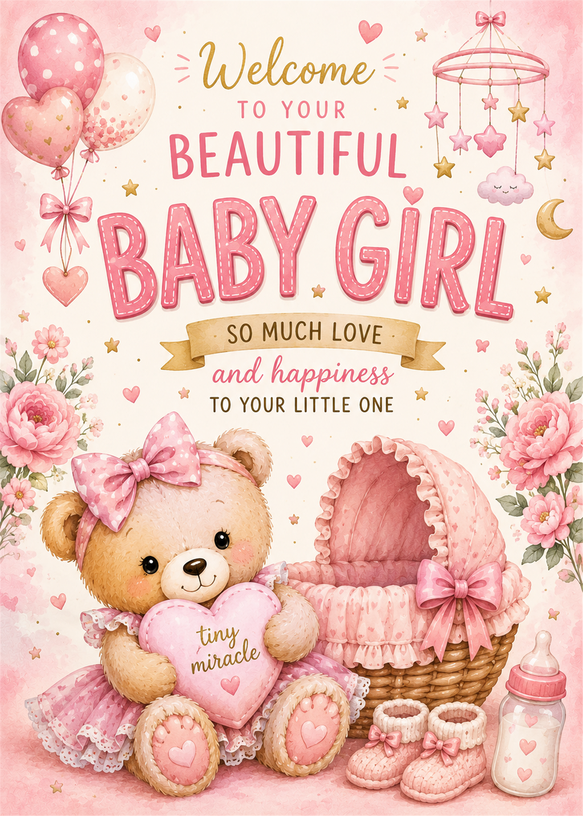 BABY GIRL CARD