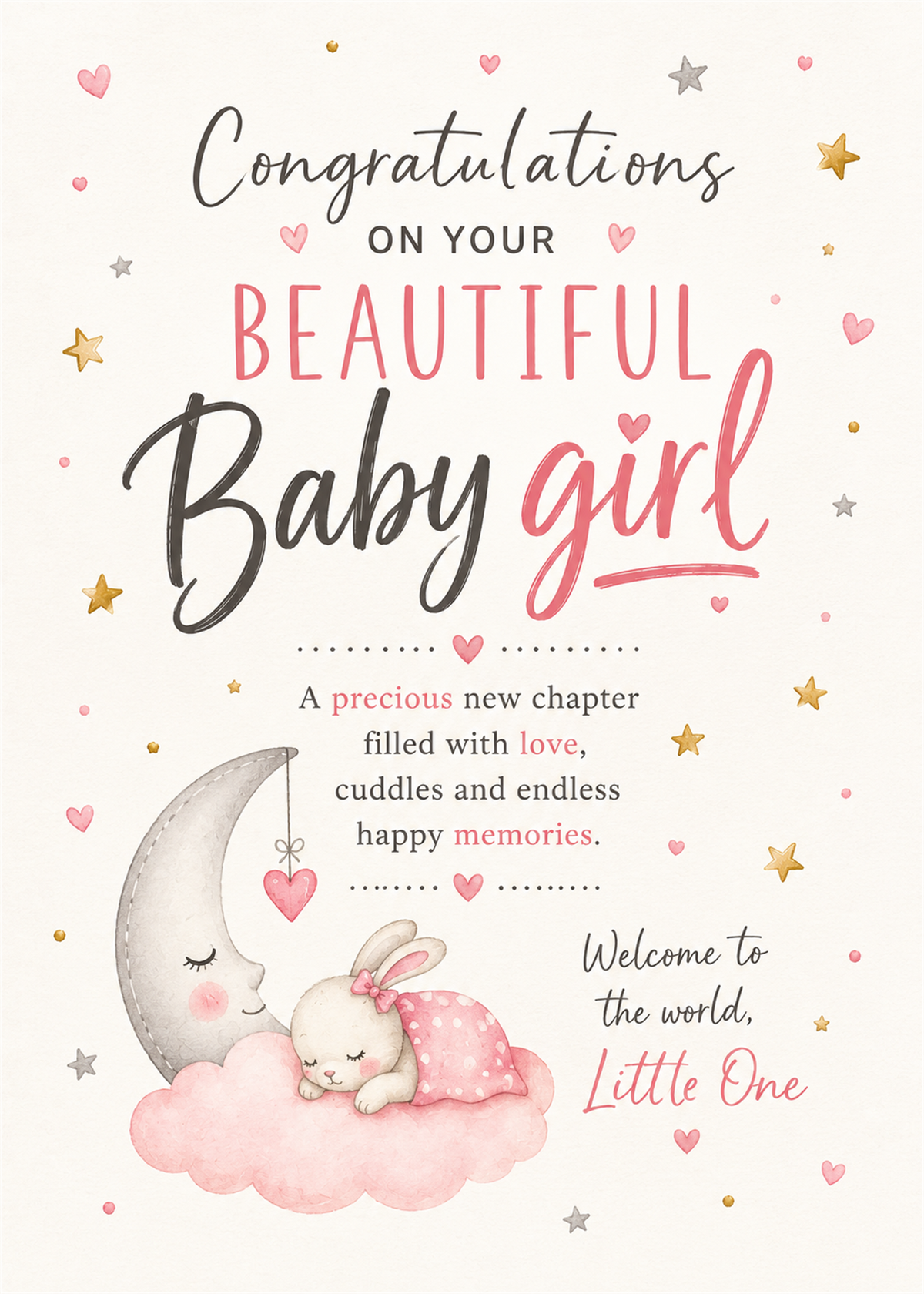 BABY GIRL CARD