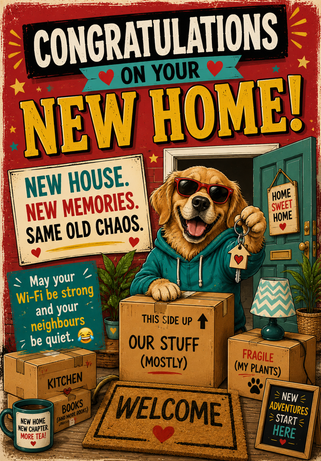 NEW HOME DOG