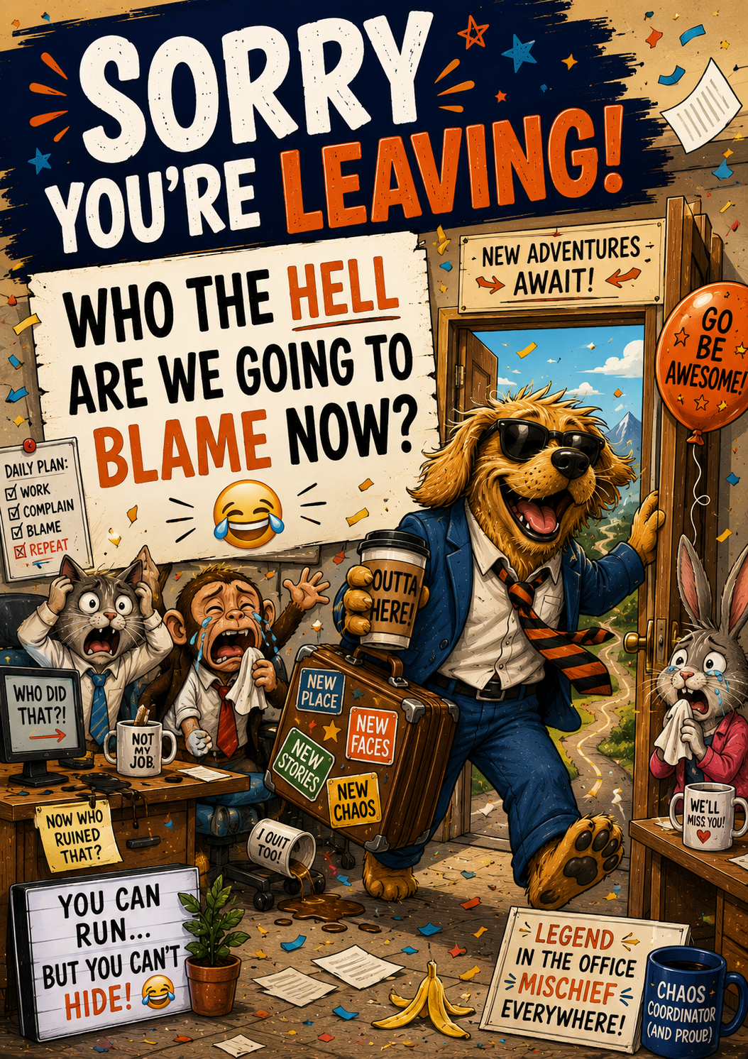 SORRY YOU LEAVING